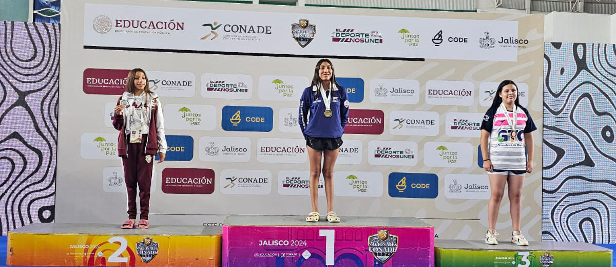 ATLETAS DE AGUASCALIENTES OBTIENEN DOS MEDALLAS EN NATACIÓN Y FRONTENIS DURANTE LOS JUEGOS NACIONALES CONADE 2024