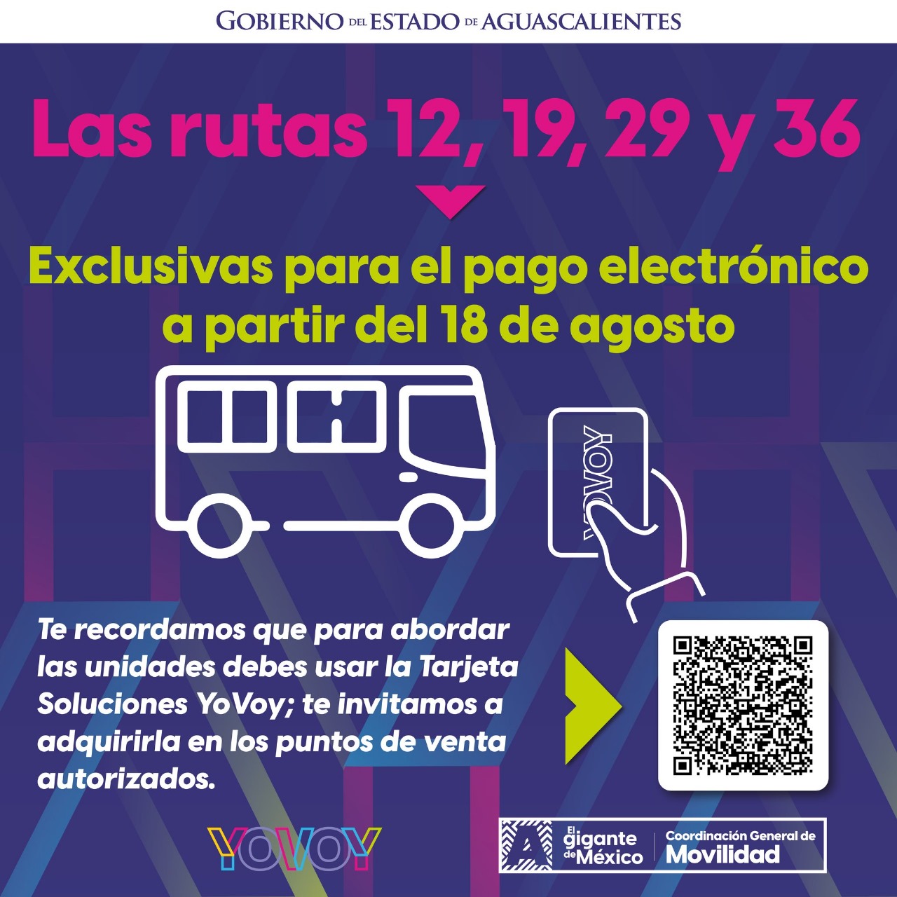 A PARTIR DEL PRÓXIMO DOMINGO LAS RUTAS 12, 19, 29 Y 36 SE SUMAN AL PAGO ELECTRÓNICO