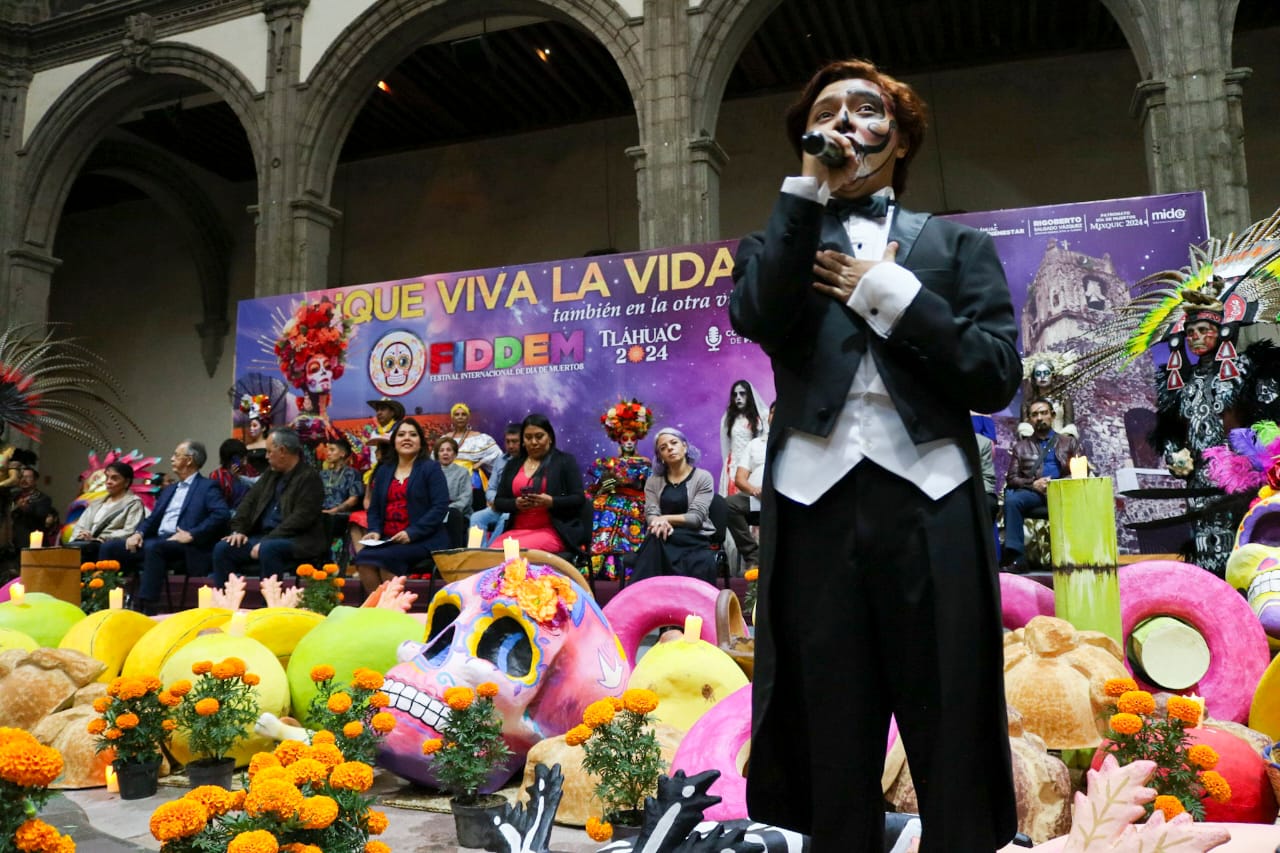 PRESENTAN LAS SECRETARÍAS DE TURISMO, DE CULTURA Y LA ALCALDÍA TLÁHUAC EL PROGRAMA DEL FESTIVAL INTERNACIONAL DE DÍA DE MUERTOS TLÁHUAC 2024