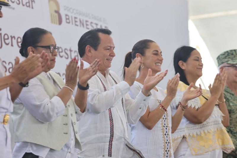 Anuncian Gobierno Federal y Estatal diversos programas sociales e importantes inversiones para Yucatán