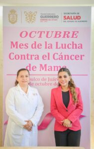 Refrenda Evelyn Salgado su compromiso con la lucha contra el cáncer de mama