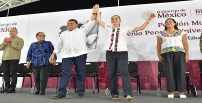 Javier May será el mejor Gobernador de Tabasco: Claudia Sheinbaum