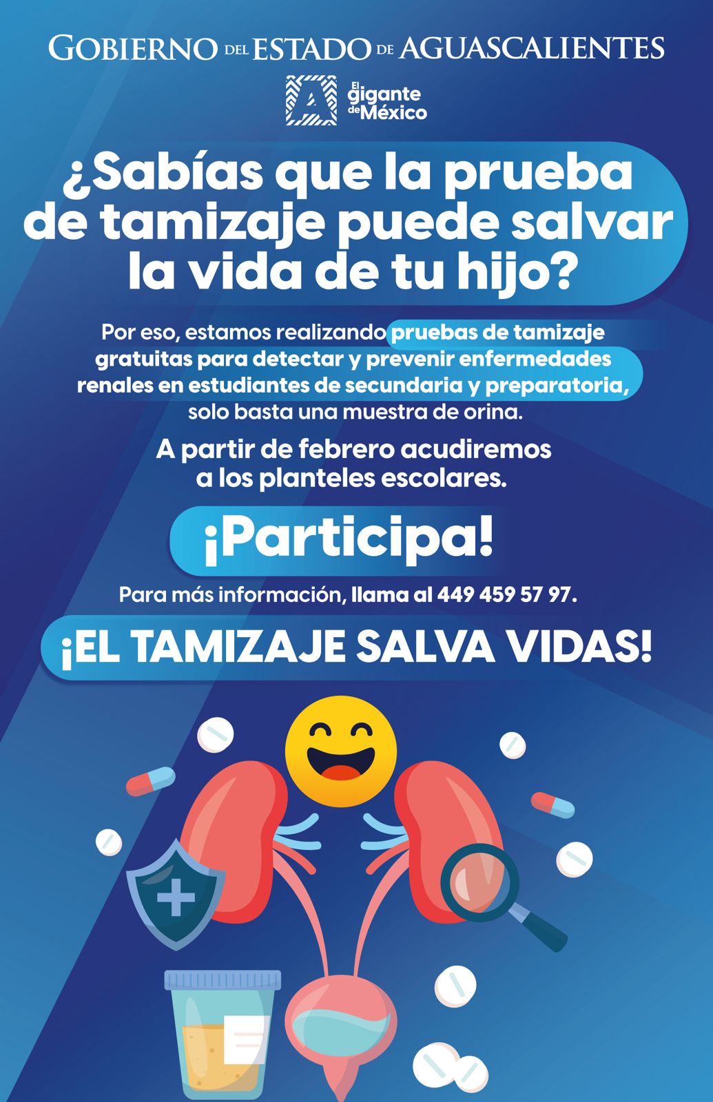 EL TAMIZAJE RENAL SALVA VIDAS; REALIZAN PRUEBAS GRATUITAS EN SECUNDARIAS Y PREPARATORIAS